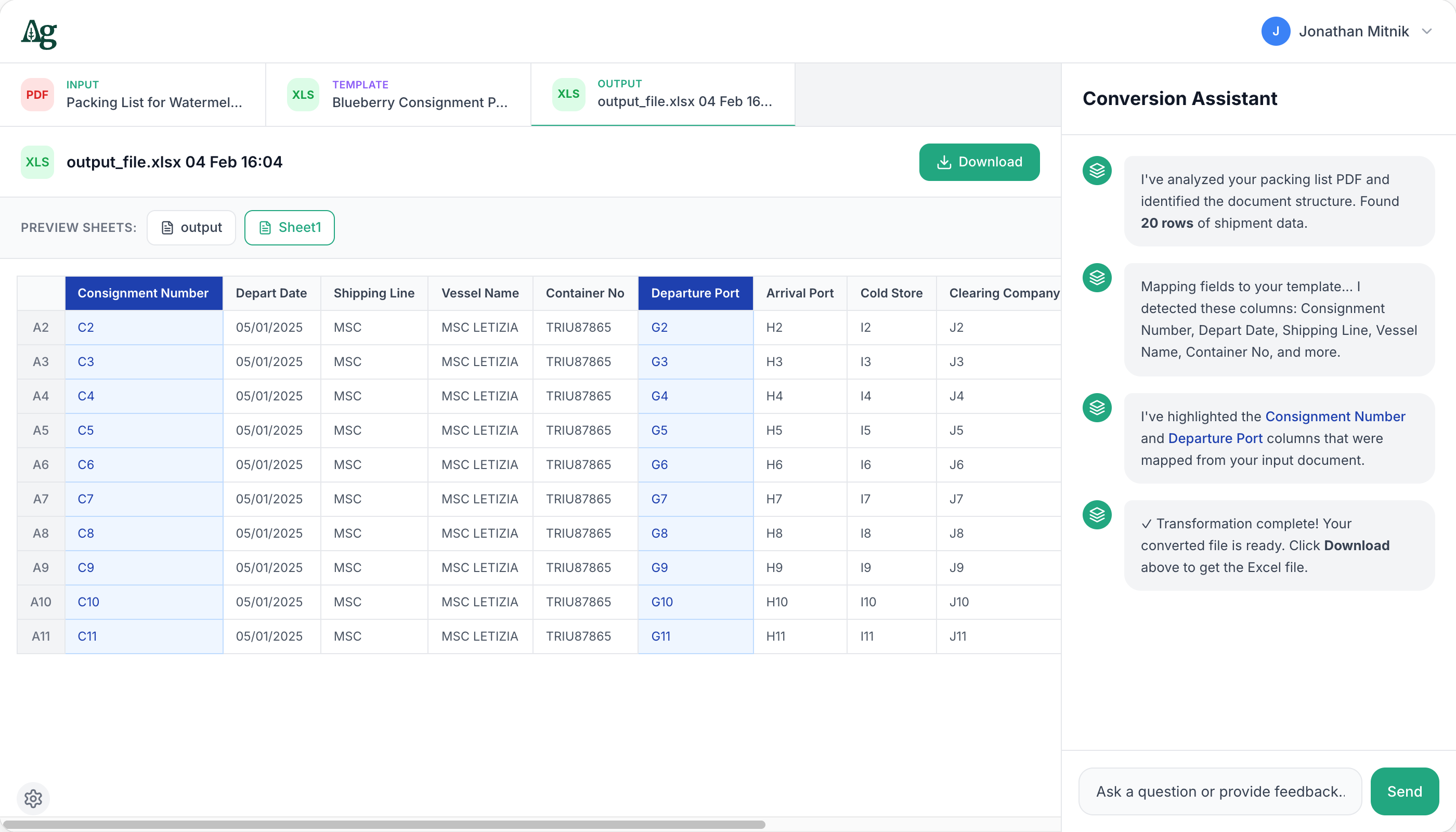 Parsley Document Conversion